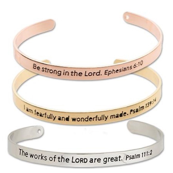 Cuff Bracelet Woman of God Wonderfully Made - Picture 3 of 4